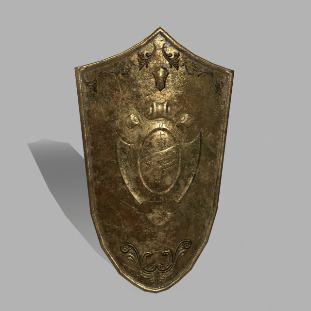 shield1 3D Model .c4d .max .obj .3ds .fbx .stl .blend 
