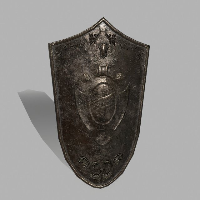shield1 3D Модель .c4d .max .obj .3ds .fbx .stl .blend 