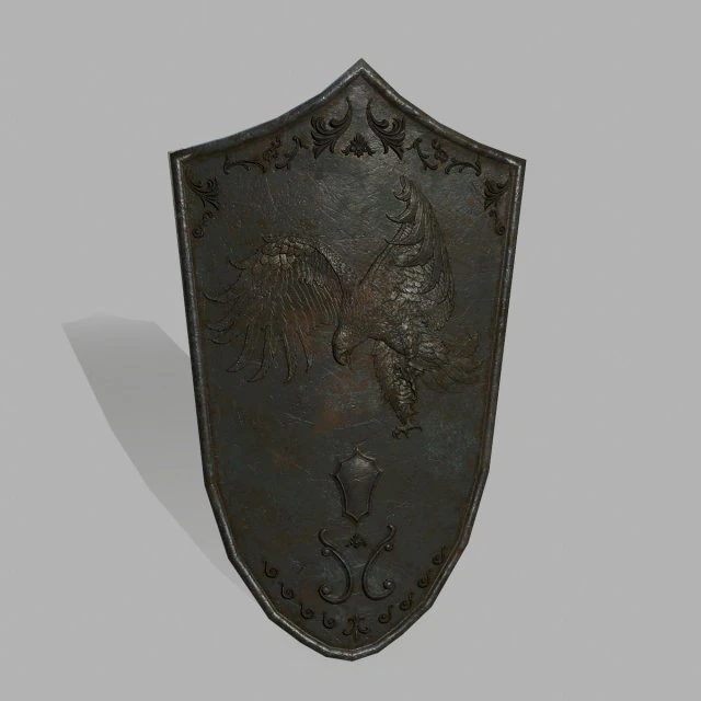Shield1 3D Model .c4d .max .obj .3ds .fbx .stl .blend 
