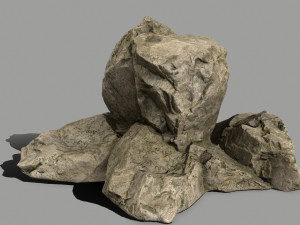 desert rocks 3D 模型