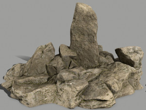 desert rocks 3D 模型