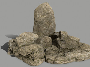 desert rocks 3D 模型