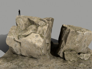 desert rocks 3D 模型