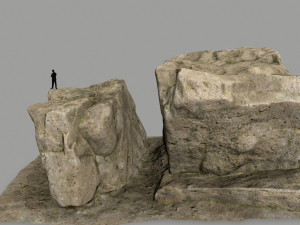 desert rocks 3D 模型