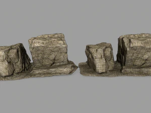 desert rocks 3D Model