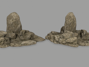 desert rocks 3D 模型