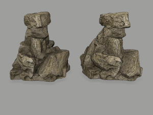 desert rocks 3D 模型