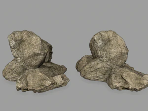 desert rocks 3D Model