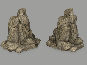 desert rocks 3D 模型