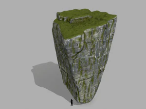 mossy rocks 3D Model
