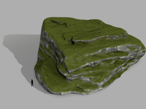mossy rocks 3D 模型