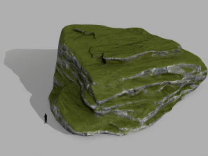 mossy rocks 3D Model