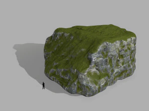 mossy rocks 3D Model