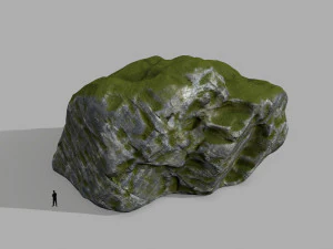 mossy rocks 3D Model