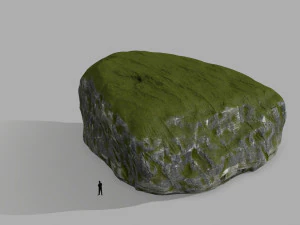 mossy rocks 3D Model