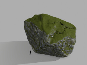 mossy rocks 3D 模型