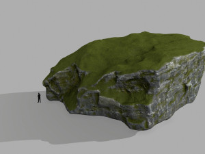 mossy rocks 3D 模型