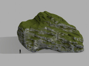 mossy rocks 3D 模型