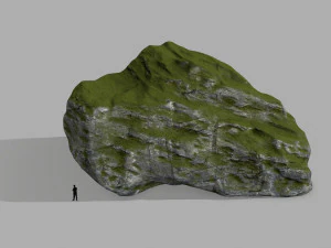 mossy rocks 3D Model