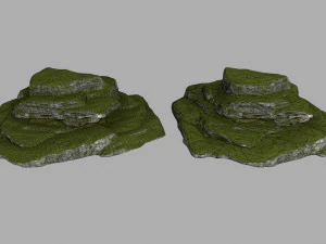 mossy rocks 3D Model