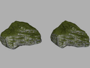 mossy rocks 3D Model