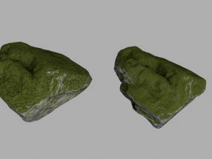 mossy rocks 3D Model