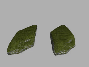 mossy rocks 3D Model