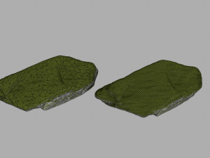 mossy rocks 3D 模型