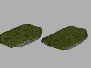 mossy rocks 3D Model