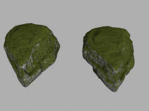 mossy rocks 3D Model
