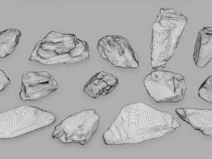 mossy rocks 3D Model