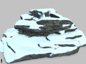 snow rocks 3D Model