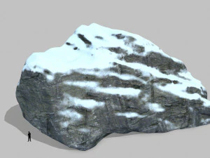 snow rocks 3D Model