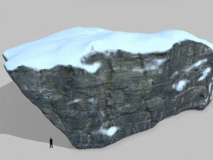snow rocks 3D Model