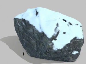 snow rocks 3D Model