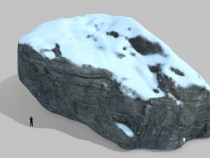 snow rocks 3D Model