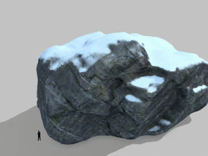 snow rocks 3D Model