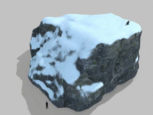 snow rocks 3D Model