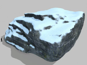 snow rocks 3D Model
