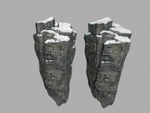 snow rocks 3D Модель