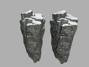 snow rocks 3D Model