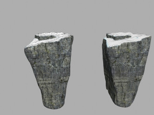 snow rocks 3D Модель