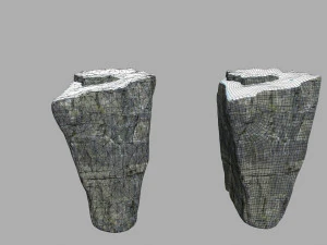 snow rocks 3D Model