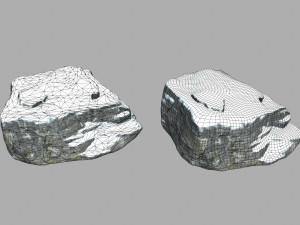 snow rocks 3D Модель