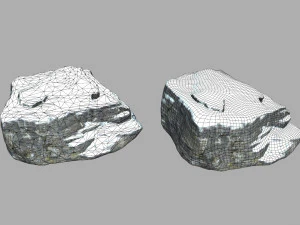 snow rocks 3D Model