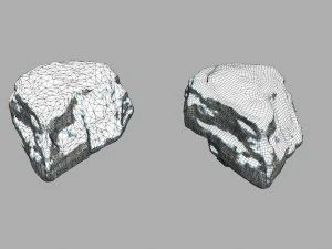 snow rocks 3D Model