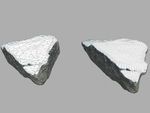 snow rocks 3D Модель