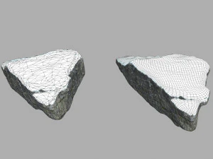 snow rocks 3D Model