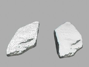 snow rocks 3D Модель