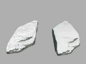 snow rocks 3D Model